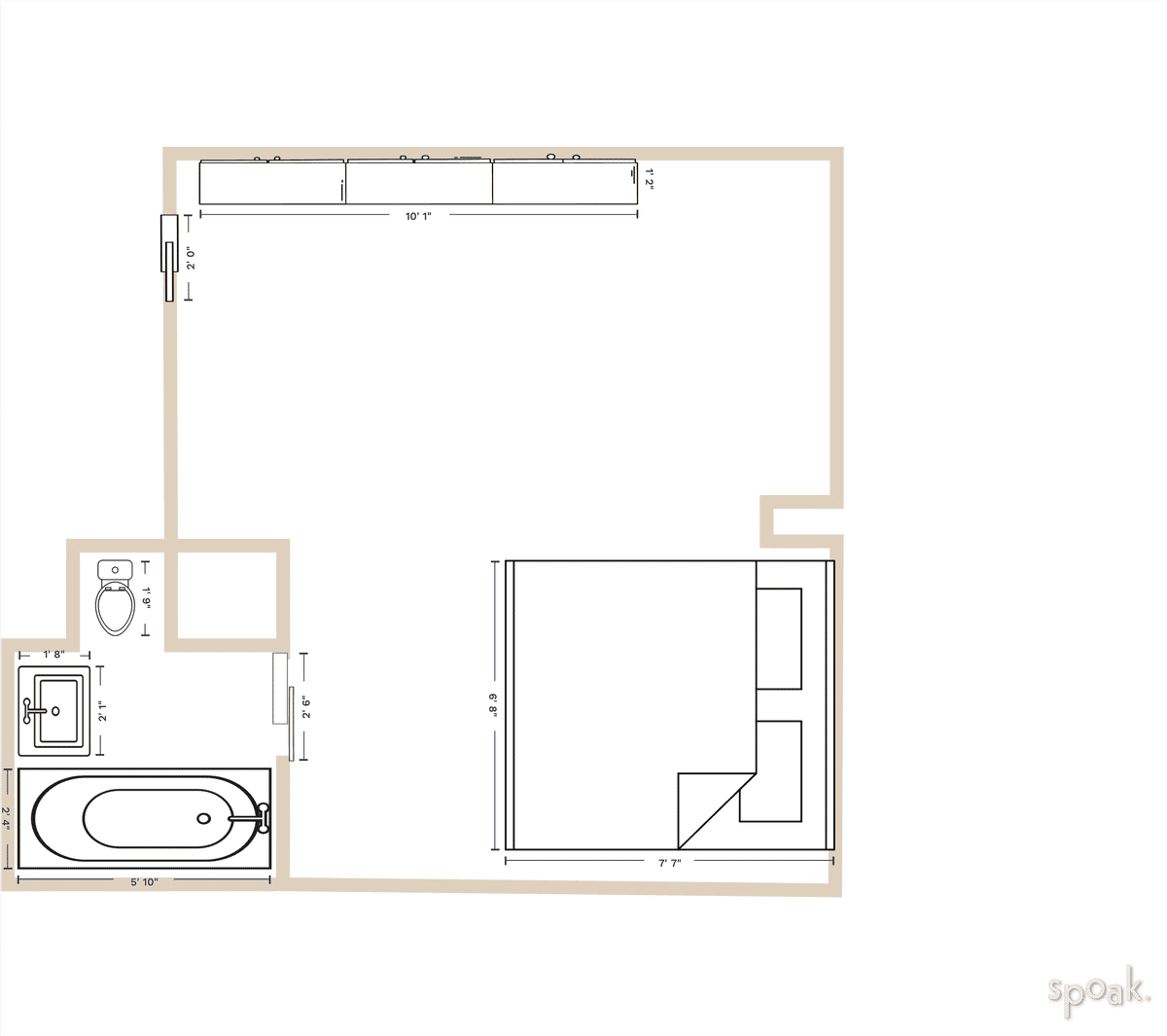 Bathroom Plan designed by isabella arms