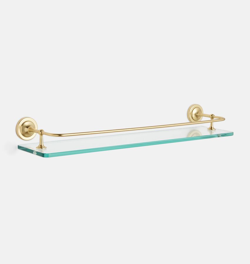 Glass Shelf with Gallery Rail, 24" added by Naomi Michael