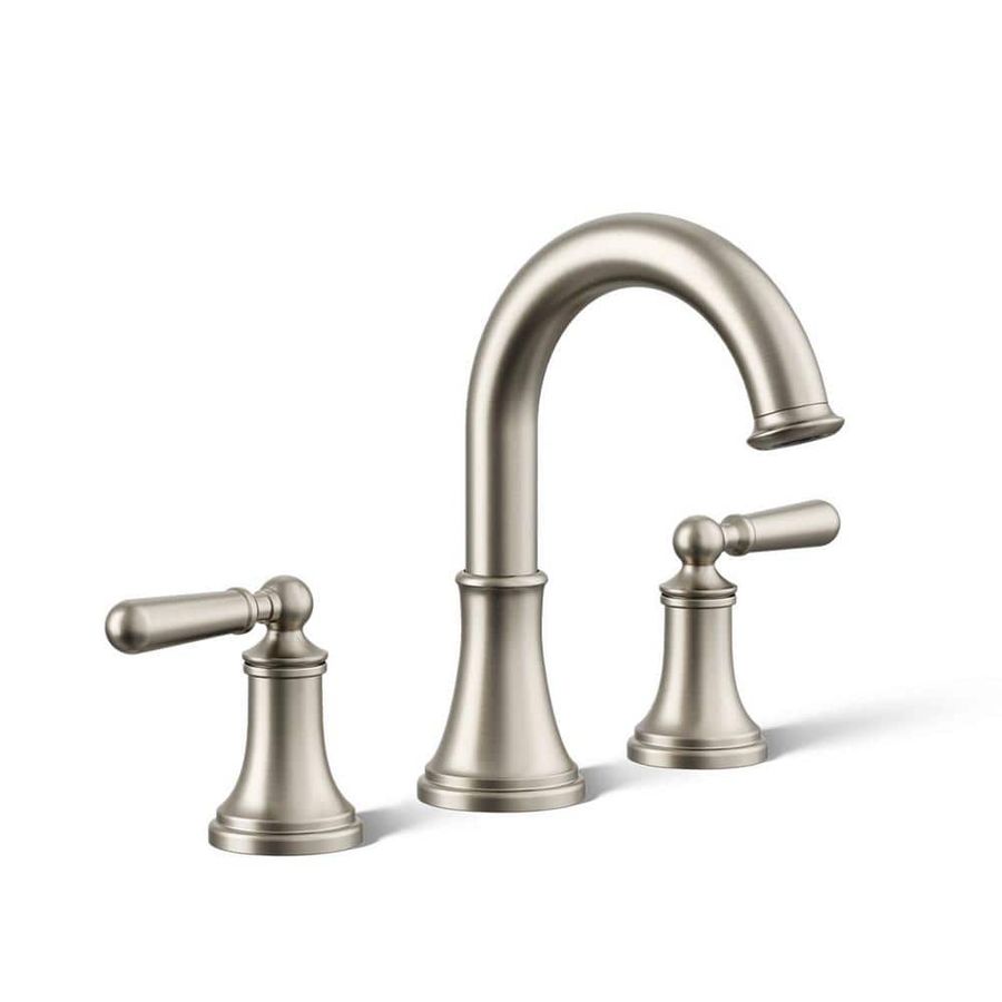 KOHLER Capilano 8 in. Widespread 2-Handle Bathroom Faucet in Vibrant Brushed Nickel K-R30582-4D-BN - The Home Depot added by Frances Pearce