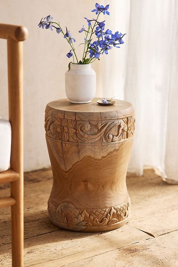 Carved Teak Stool added by Hadley Boyle