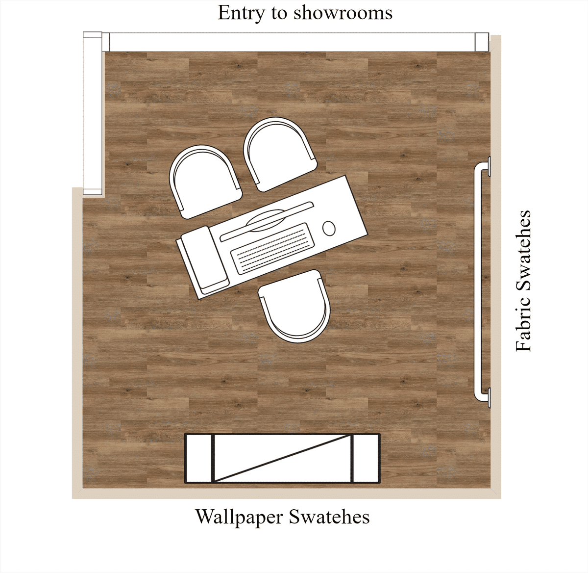 Bedroom Layout designed by Newport Beach Home Stylist