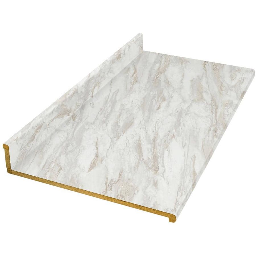 Hampton Bay 8 ft. Straight Laminate Countertop in Textured Drama Marble with Eased Edge and Integrated Backsplash 011349010895010 - The Home Depot added by Danielle Hughes