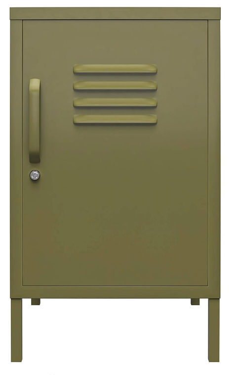 REALROOMS Shadwick Metal Locker End Table, Olive Green added by Morgan Van Roekel