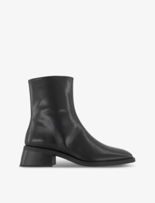 VAGABOND Blanca flared-heel leather heeled ankle boots added by Sarah Jackson