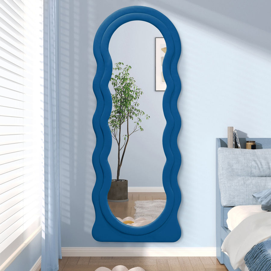 Mercer41 Wavy Manufactured Wood Wavy Full Length Mirror & Reviews | Wayfair added by Dinah silva Flores