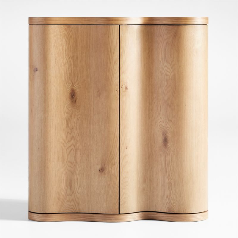 Winslow Oak Wood Bar Cabinet by Jake Arnold + Reviews | Crate & Barrel added by Cara Kinna