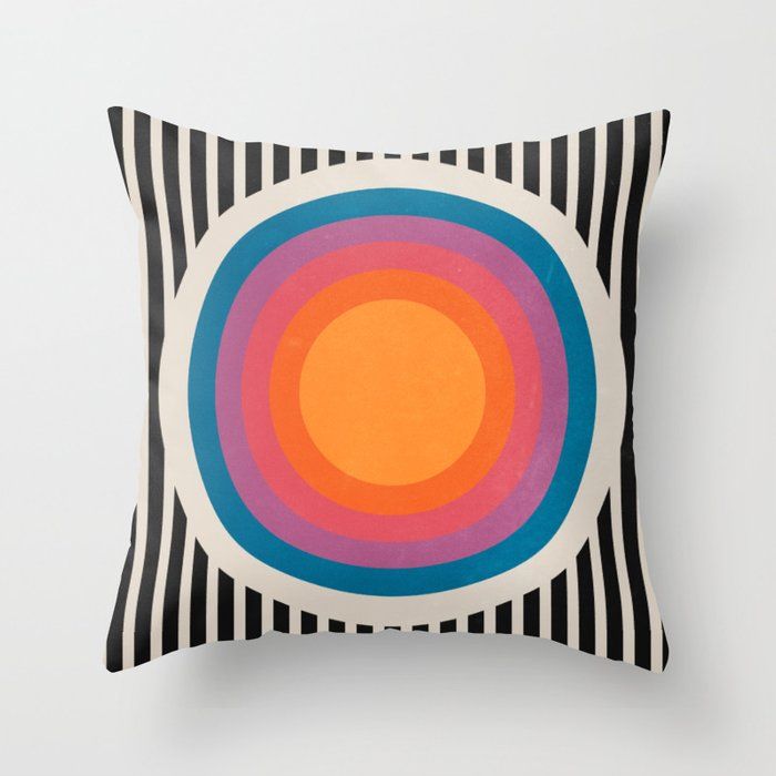 Vintage California Sun Throw Pillow by ayeyokp added by Zanneta Peart Bennett