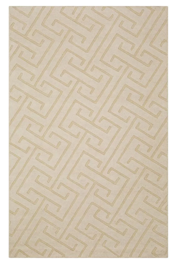 Mcnulty Geometric Handmade Hand Loomed Wool Cream Area Rug added by Becca Riter