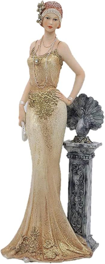 Comfy Hour Glamour Elegance Victorian Style Lady Collection Luxury Standing Lady Resin Art Figurine,13-inch Height added by Katie Knott