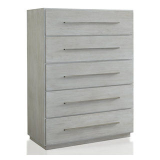 Modus Destination Five Drawer Chest in Cotton Grey - Modern - Dressers - by AMOC | Houzz added by Maria Sunseri