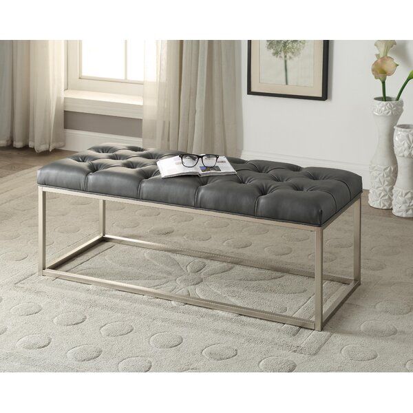 Yoakum Button-Tufted Upholstered Bench added by Spoak Member