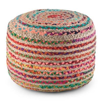 Mattise Round Pouf - WyndenHall added by Ashley Kinder