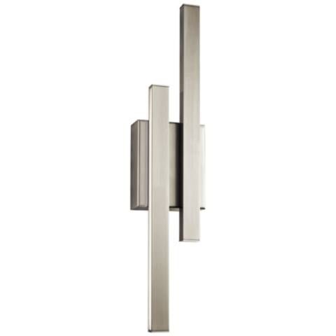 Elan Idril Brushed Nickel 22 1/4" High LED Wall Sconce - #1X862 | Lamps Plus added by HELEN SALGADO