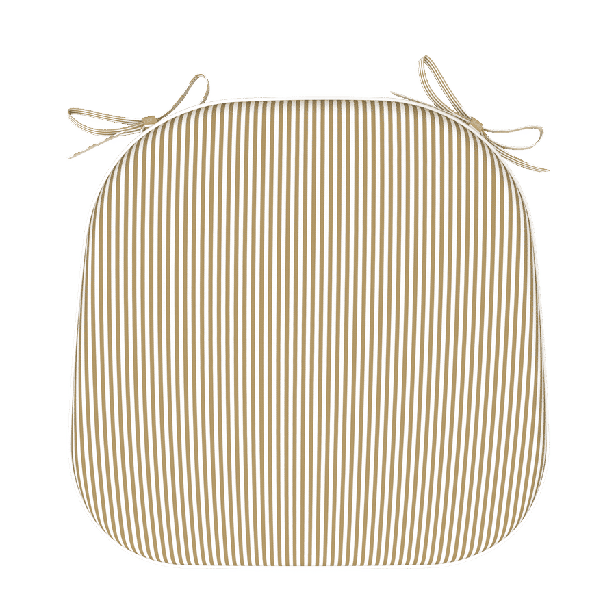 Tahiti Natural Stripe Rounded Outdoor Chair Pad - 40x42x5cm added by Jessica Win