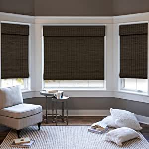 CHICOLOGY Bamboo Blinds, Bamboo Shades, Custom Bamboo Shade, Cordless Bamboo Shades, Window Shade Roman, Patio Blinds and Shades, Porch Shades Outdoor Roll Up, Onyx, 36" W X 64" H - ONYX added by Piper Stromatt