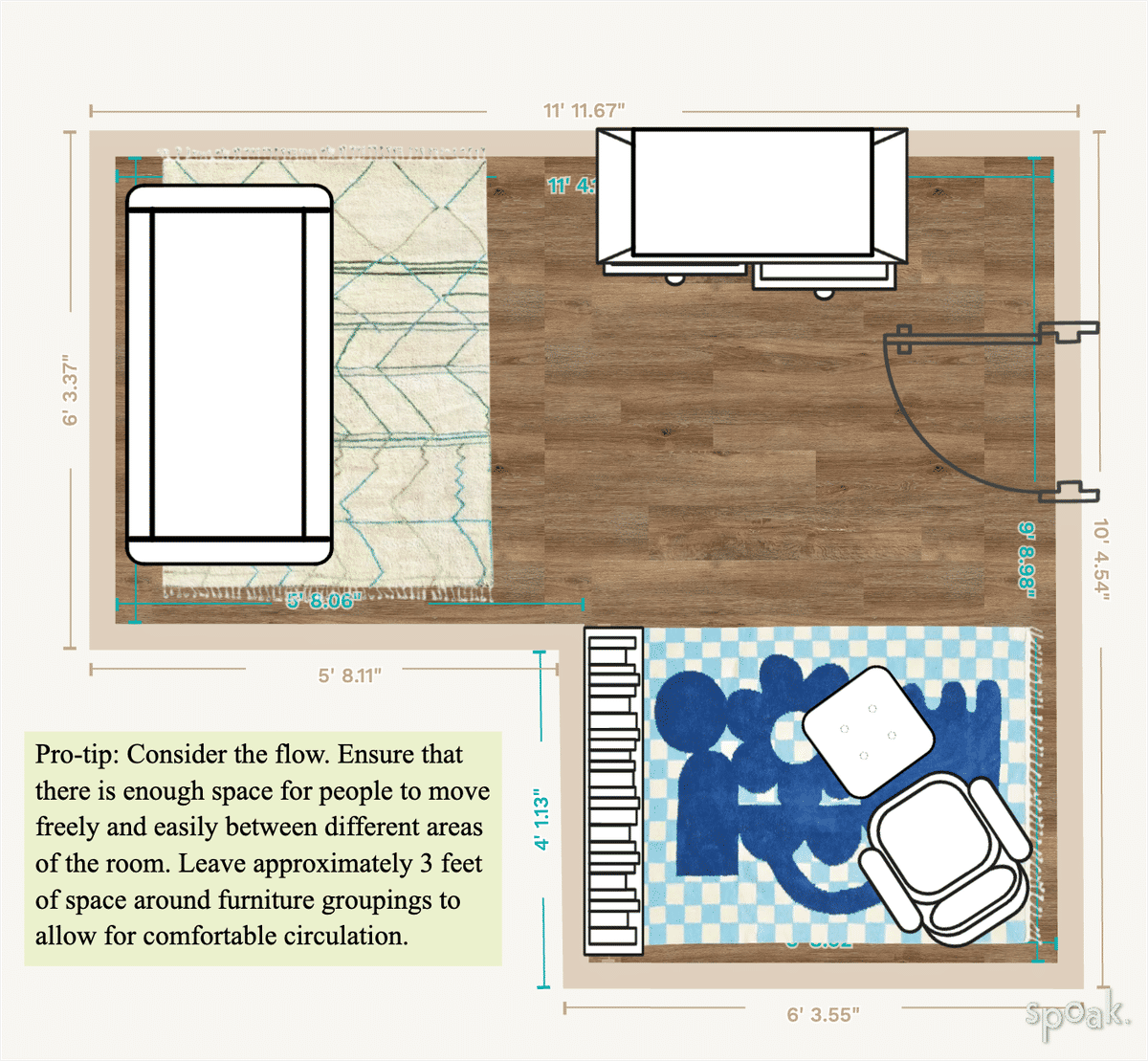 Primary Bedroom Layout designed by Jeannie Ly