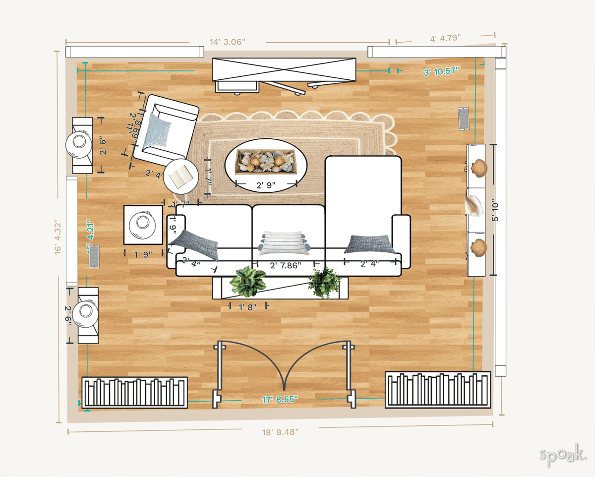 Dorm Room Plan designed by Olivia Siemes