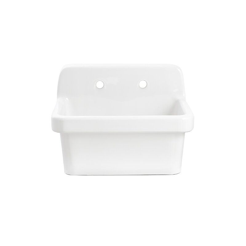 18.98'' L x 23.98'' W Wall Mount Laundry Sink added by Erin Vernon