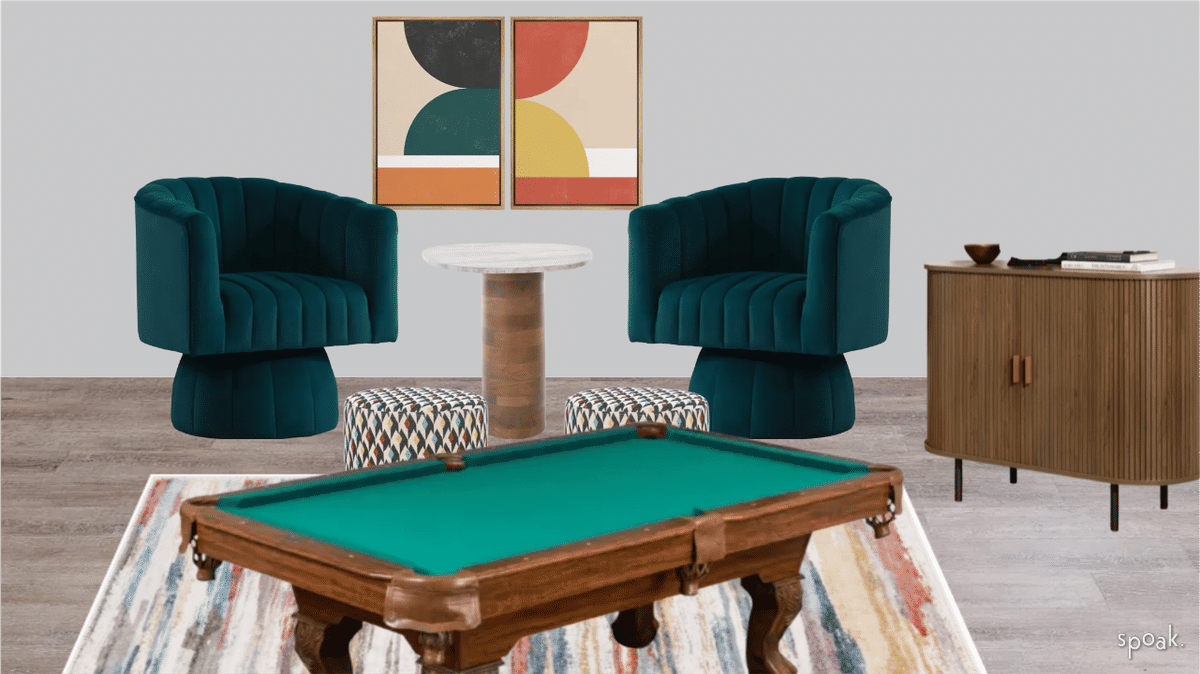 Game Room Inspiration designed by Chloe C