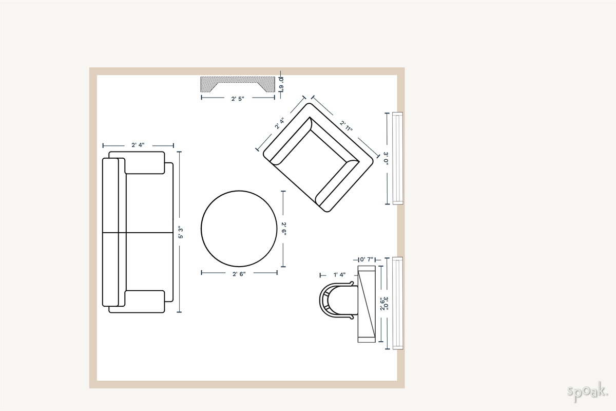 TV Room Layout designed by colleen mcginn