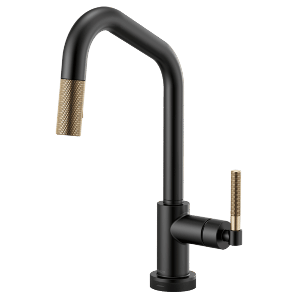 SmartTouch® Pull-Down Kitchen Faucet with Angled Spout and Knurled Handle added by Cara Kinna