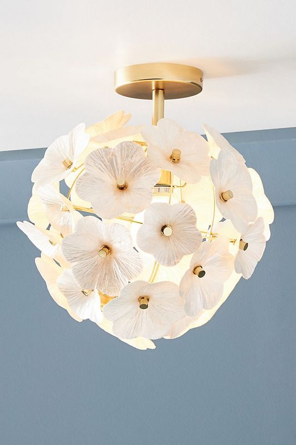 June Capiz Floral Flush Mount added by Liz Scott