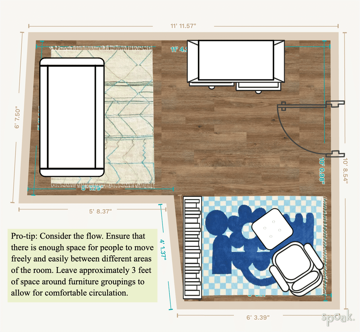 Primary Bedroom Layout designed by Arielle I