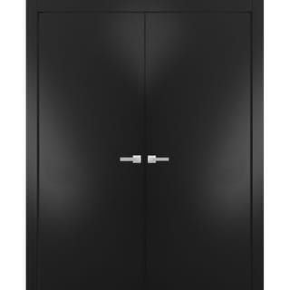 Modern Solid Interior Double Doors Handles / Planum 0010 Black Matte - Bed Bath & Beyond - 32678026 added by Michelle Rosenhouse