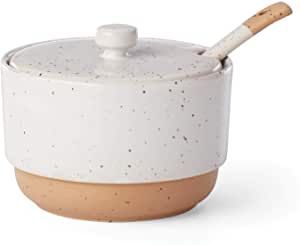 Dansk Koffie Sugar Bowl with Spoon, 1.20 LB, White added by Spoak Member