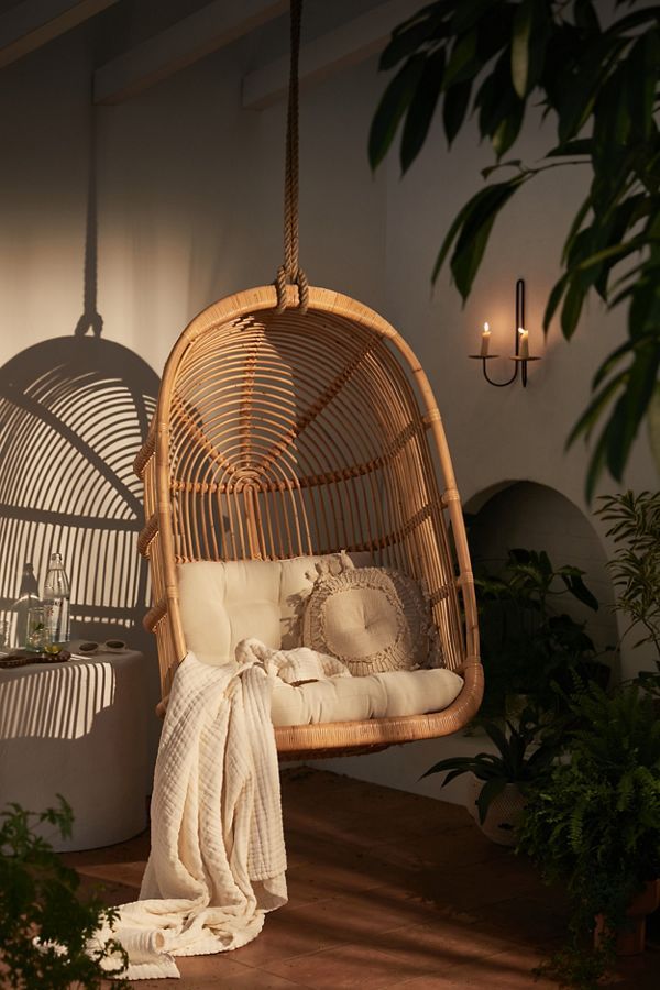 Kelsey Rattan Hanging Chair added by Sofya L