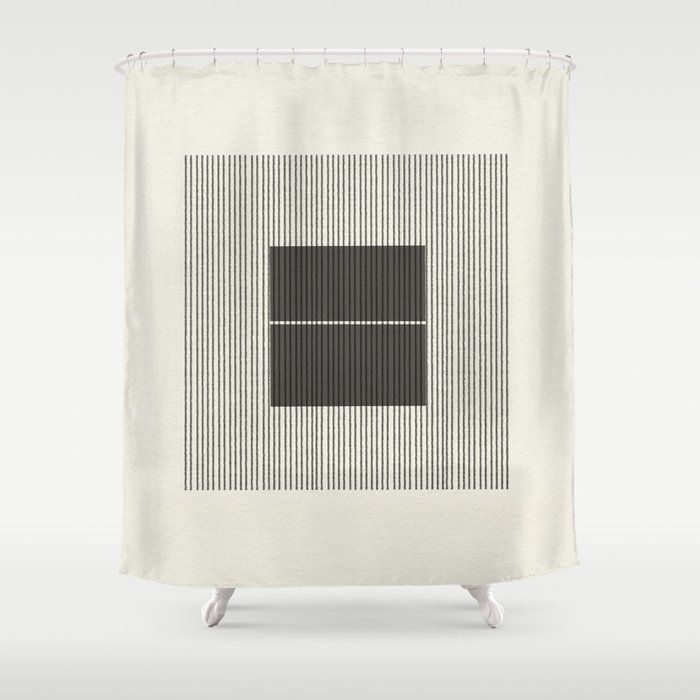Minimalist Japandi Object No. 1 Shower Curtain by The Miuus Studio | Society6 added by Meckila Britt