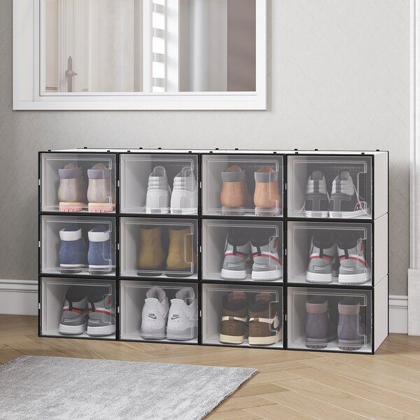 12 Pair Stackable Shoe Storage Box added by Sarah Jackson