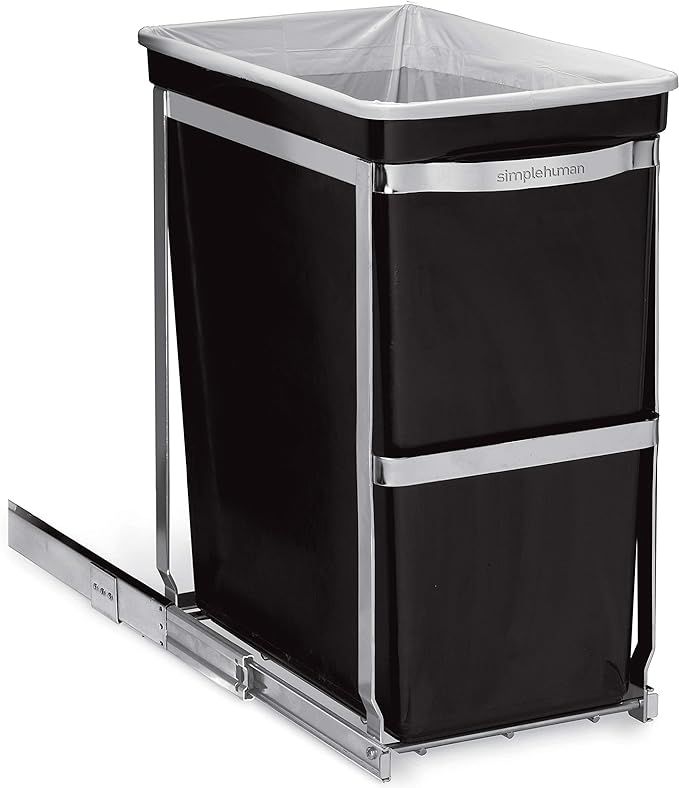 simplehuman 30 Liter / 8 Gallon Under Counter Kitchen Cabinet Pull-Out Trash Can, Heavy-Duty Steel Frame added by Joyela Valentine