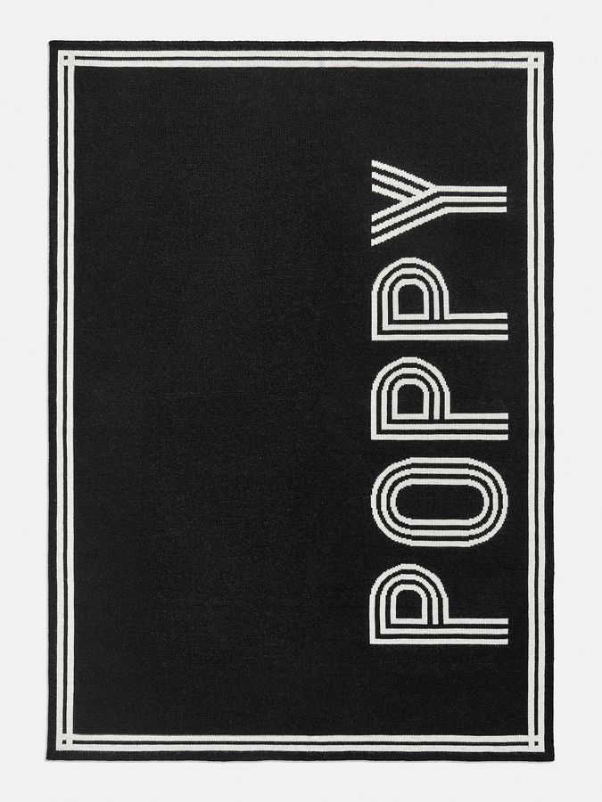Your Name In Stripes Custom Blanket - Black/White added by Piper Wallace