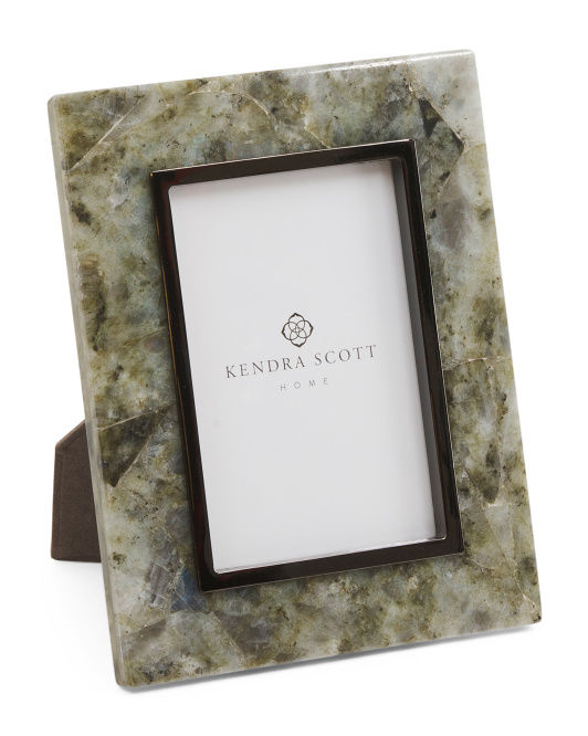 4x6 Labradorite Stone Slab Picture Frame added by Where The Heart Is Designs