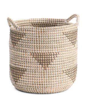 Medium Seagrass Storage Basket | Office & Storage | Marshalls added by Louisa Klemperer