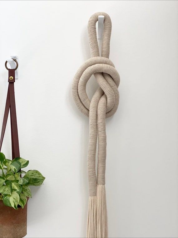 Wrapped Wall Hanging// Boho Decor// Macrame Knotted// - Etsy added by Lauren Dye