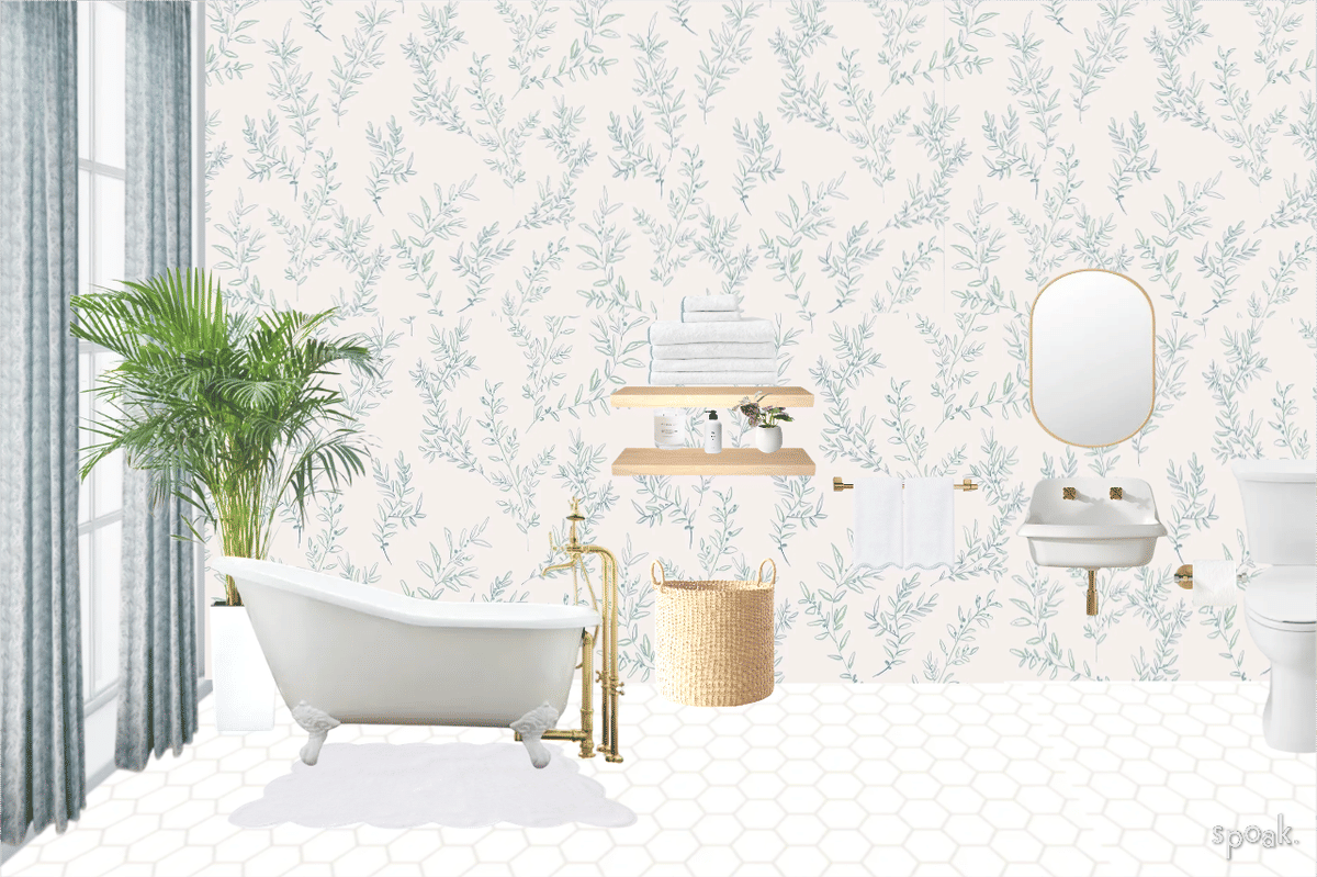 Shabby Chic Bathroom Inspiration designed by lauren roth