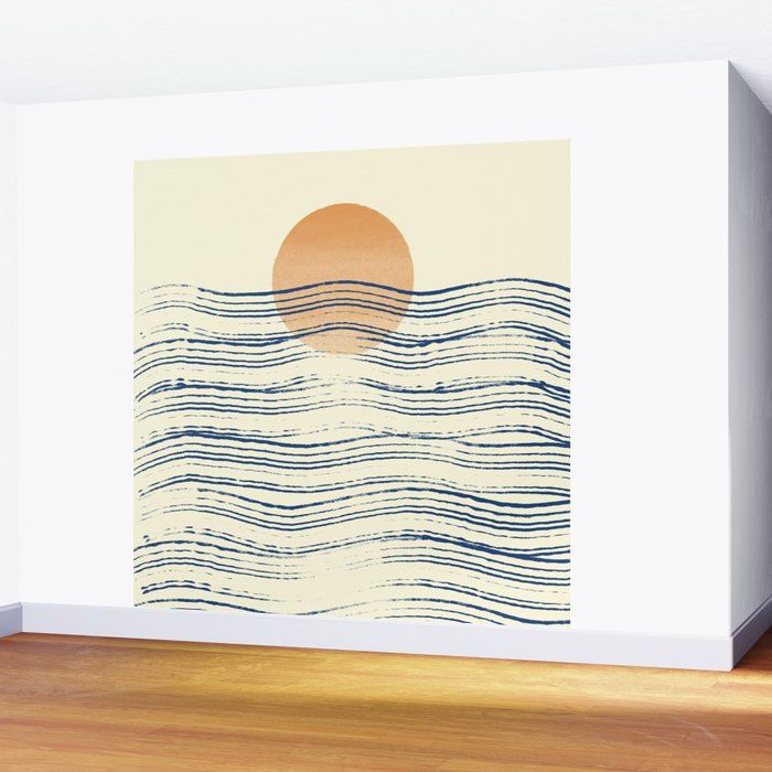 Abstraction pattern 35 landscape ocean summer Wall Mural by Jimmy Tan | Society6 added by Alison Shepherd