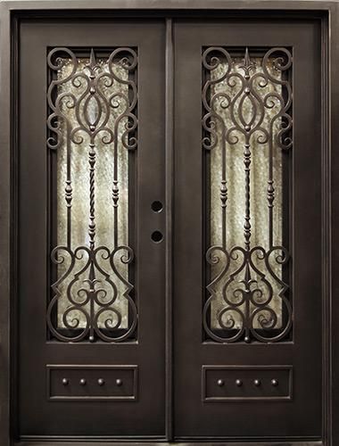 62" x 81" Baton Rouge Iron Prehung Double Door Unit - Door Clearance Center added by Sunayna Ravula