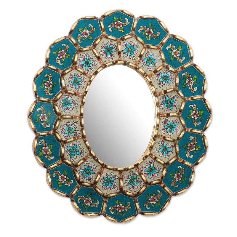 Zumalai Oval Wood Wall Mirror added by Jenna Quinones