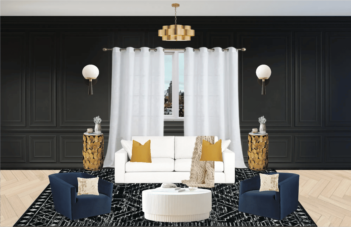 Kitchen + Living Room Inspiration designed by Alexis Wilde