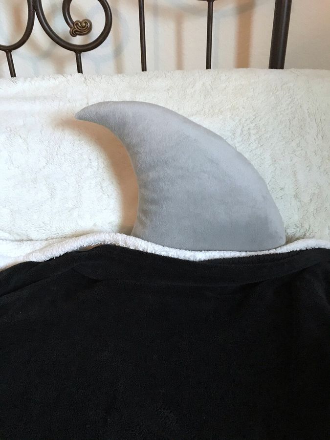 Shark Fin Pillow Sleepy Room Decor Ocean Under the Sea Pillows - Etsy added by Shayna Hunt-Colon