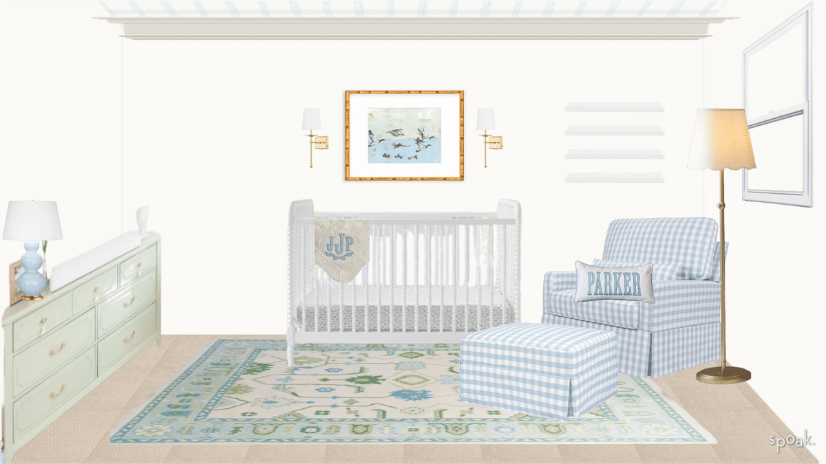 Farmhouse Nursery Inspo designed by Madeline Harper
