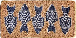 Creative Co-Op Fish Print Natural Coir Doormat added by sallie tyler