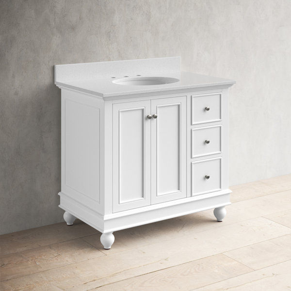 Ferdinand 36'' Single Bathroom Vanity with Genuine Marble Top added by Jayme Edwards