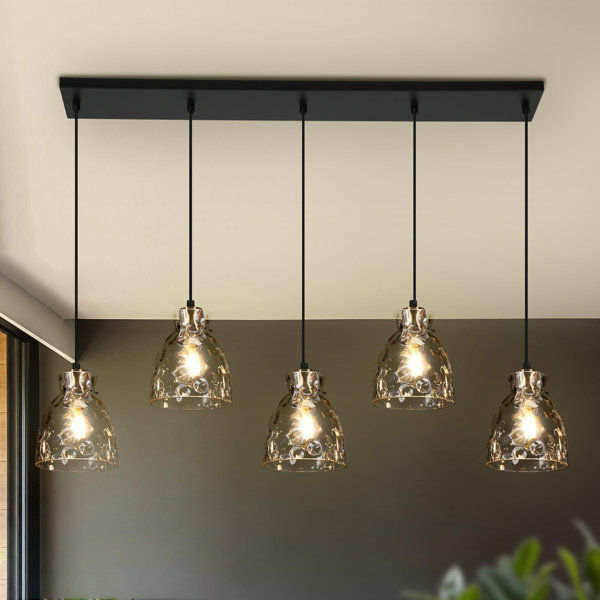 Almine 5 - Light 40.5" Large Kitchen Island Linear Pendant added by Danielle Bradley