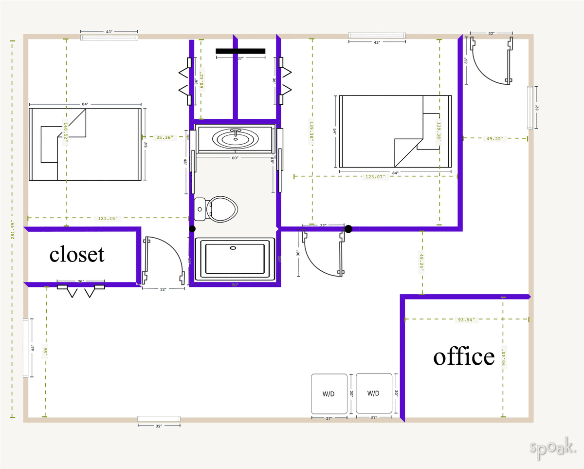 Basement Layout designed by hayley jones
