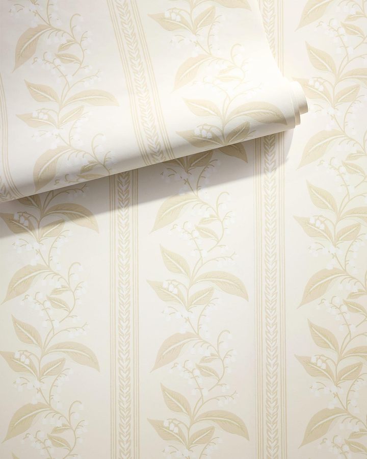 lily of the valley neutral wallpaper added by Iman Bays