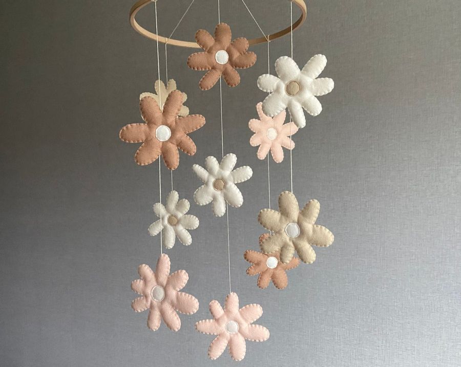 Baby Mobile Neutral Baby Mobile Daisy Mobile Mobile Baby - Etsy added by Savannah Durbin